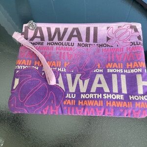 Hawaii North Shore Pink Wristlet Bag